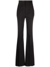 Saint Laurent Straight Leg Tailored Trousers In Schwarz
