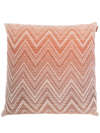 MISSONI ZIG-ZAG PATTERN PRINT CUSHION