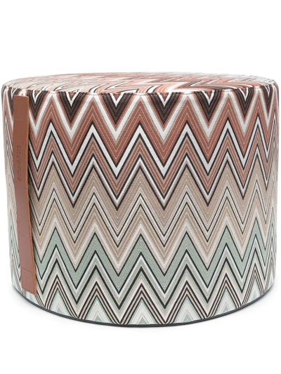 Missoni Birmingham Cylindrical Pouf In Nude