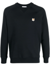 Maison Kitsuné Fox Head Patch Regular Sweatshirt In Schwarz