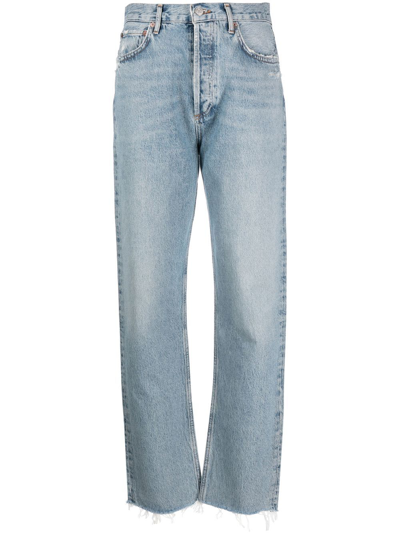 Agolde High-rise Tapered Jeans In Dimension