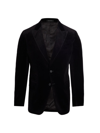 Saks Fifth Avenue Collection Solid Velvet Dinner Jacket In Black