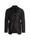 SAKS FIFTH AVENUE MEN'S COLLECTION SHAWL COLLAR PAISLEY DINNER JACKET