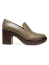 Vince Narisa Leather Loafer Clogs In Cypress