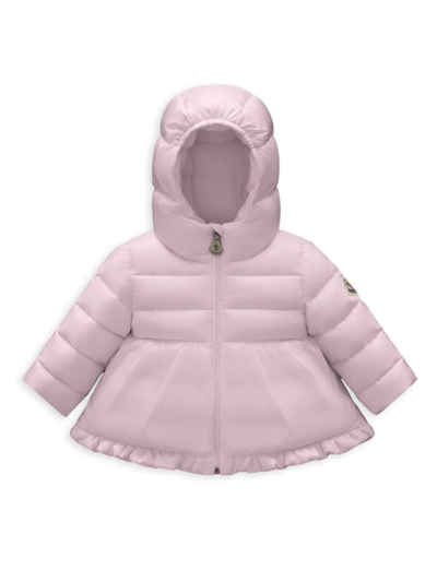 Moncler Girls' Odile Hooded Down Jacket - Baby, Little Kid In Light Pink