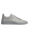 Zegna Slip-on Leather Sneakers