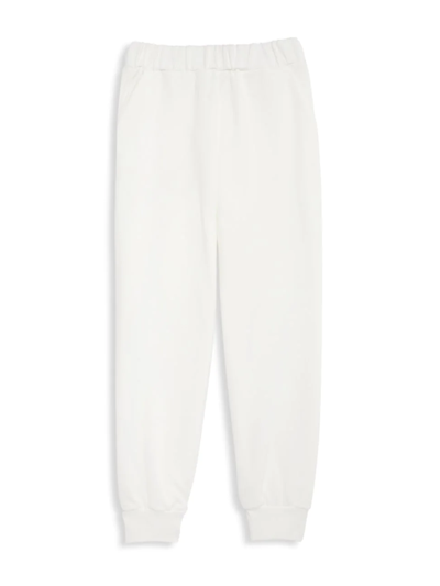 Fendi Kids' Little Girl's & Girl's Ness Logo Jogger Trousers In White