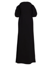 RENE RUIZ COLLECTION WOMEN'S BEAD-EMBELLISHED ILLUSION-NECK GOWN