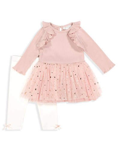 Miniclasix Baby Girl's Tutu Dress & Leggings Set In Pink