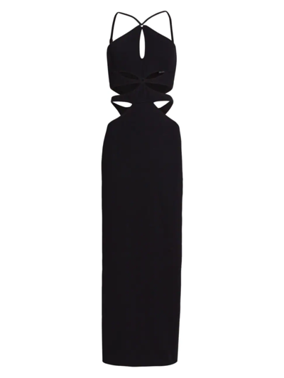Patbo Asterisk Cut-out Maxi Dress In Black
