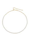 ADRIANA ORSINI WOMEN'S LOVEALL 18K-GOLD-PLATED & CUBIC ZIRCONIA TENNIS NECKLACE