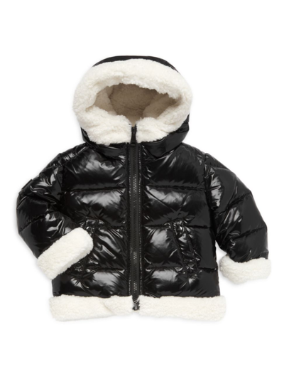 Sam. Unisex Blizzard Faux Shearling Puffer Jacket - Baby In Caviar
