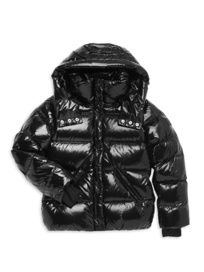 Sam Girls' Annabelle Hooded Down Jacket - Big Kid In Caviar