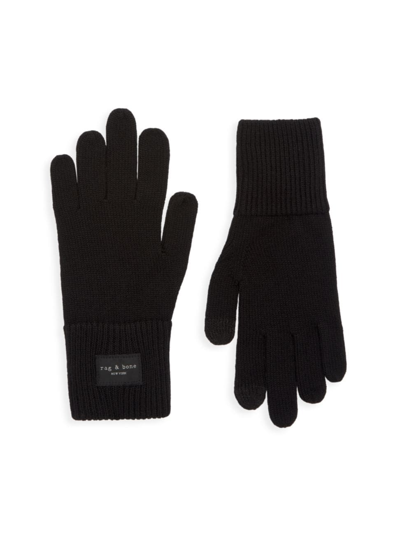 Rag & Bone Black Addison Gloves