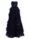 JASON WU COLLECTION WOMEN'S FLORAL APPLIQUÉ TIERED TULLE GOWN