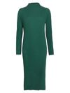 ISSEY MIYAKE WOMEN'S SPONGY TURTLENECK MIDI-DRESS