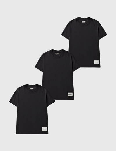 Jil Sander 3-pack T-shirt Set In Black