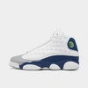 Nike Jordan Big Kids' Air Retro 13 Basketball Shoes In White/fire Red/french Blue/light Steel Grey