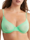 Cosabella Soire Confidence Sheer Mesh Bra In Ghana Green