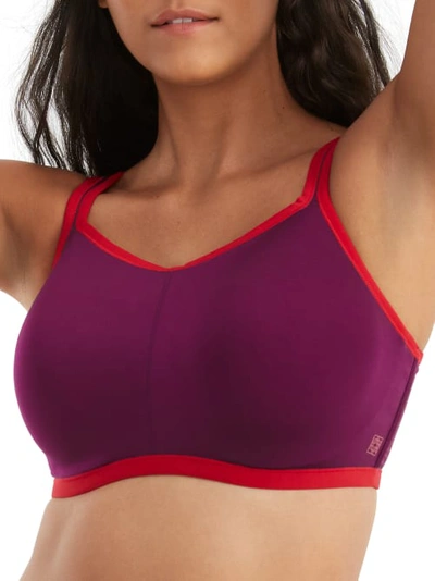 Natori Yogi Underwire Sports Bra In Red