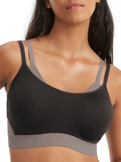 Natori Gravity High Impact Underwire Sports Bra In Coal,quicksilver