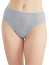 Tc Fine Intimates All Over Lace Modern Hi-cut Brief In Ashley Blue