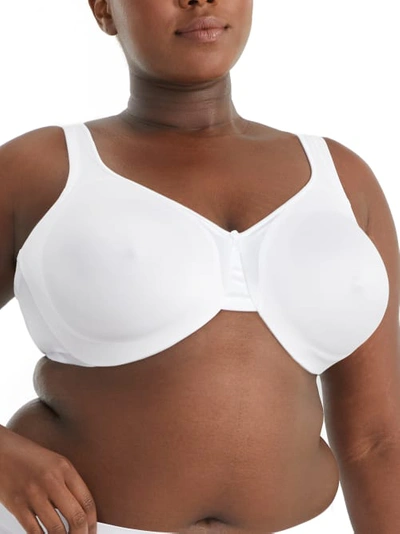 Warner's Olga Signature Support Satin Bra In White