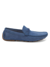 Tommy Hilfiger Men's Mancer Leather Driving Loafers In Medium Blue