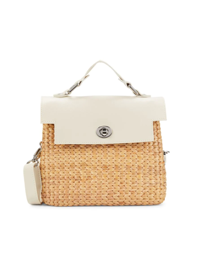 Sea Grass Women's Kenzie Woven Crossbody Bag In Ivory ModeSens
