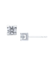 Saks Fifth Avenue Women's 14k White Gold & Natural Diamonds Stud Earrings In White Gold