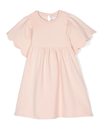 Chloé Teen Girls Pink Cotton Dress In Pink