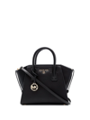 Michael Michael Kors Small Avril Satchel Tote Bag In Black