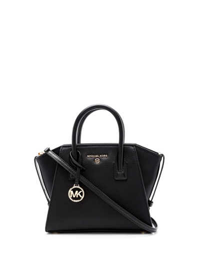 Michael Michael Kors Small Avril Satchel Tote Bag In Black