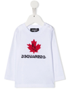 DSQUARED2 LOGO-PRINT LONG-SLEEVE T-SHIRT