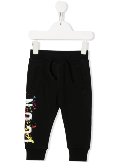 Dsquared2 Babies' Icon-logo Tracksuit Bottoms In Black
