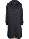 TOMMY HILFIGER DIAMOND-QUILTED HOODED COAT