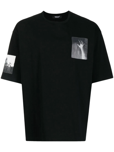Undercover X Psycho Graphic-patch T-shirt In Black