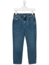 DIESEL MID-RISE TAPERED-LEG JEANS