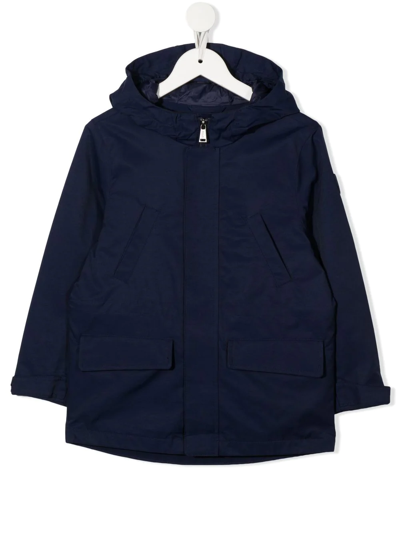 Ralph Lauren Kids' Hooded Windbreaker Jacket In Blue