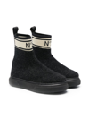 N°21 LOGO-CUFF ANKLE BOOTS