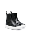 N°21 GLOSSY ANKLE BOOTS
