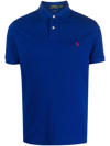 Polo Ralph Lauren Logo-embroidered Cotton Polo-shirt In Blue