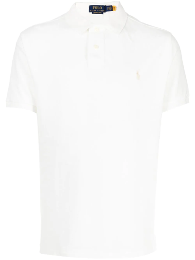 Polo Ralph Lauren Logo-embroidered Polo Shirt In White