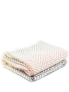Missoni Zigzag-knit Wool Throw In Yellow
