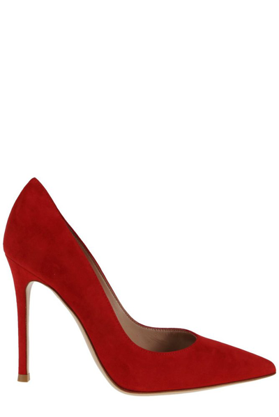 Gianvito Rossi Pointed Toe Pumps In Red