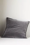 Anthropologie Velvet Trova Cushion In Blue