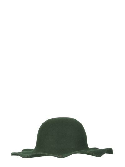 Ami Alexandre Mattiussi Green Borsalino Edition Felted Hare Fur Hat