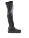 Vic Matie Over The Knee Cuissardes Gear Boot In Nero