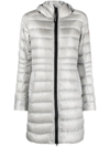 Canada Goose Cypress Hooded Puffer Jacket In Silver
