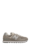New Balance 574 Sneakers In Gray And White In Grey